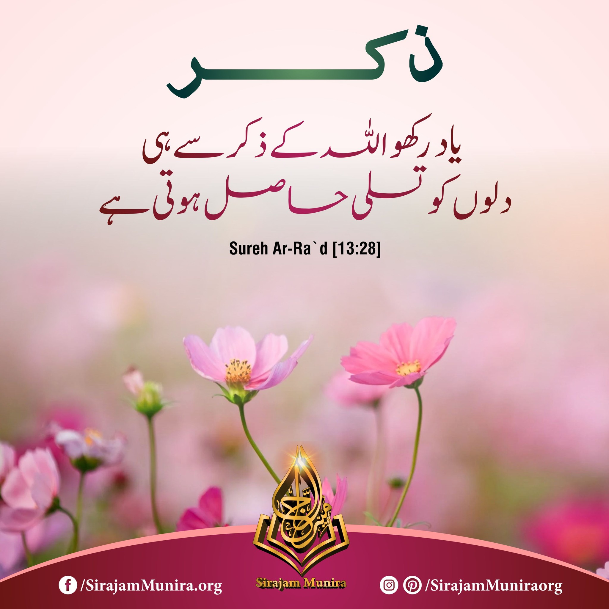 اللہ کی رضا کو یاد کرو