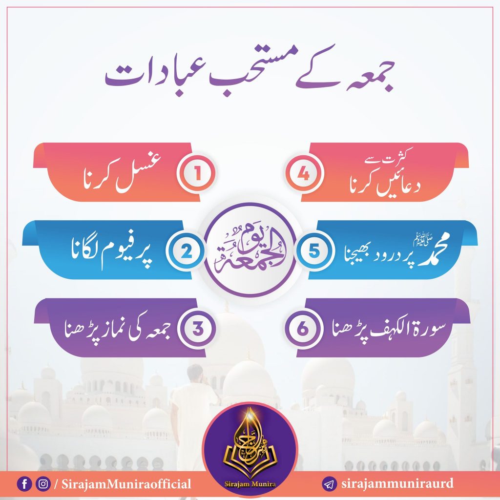 جمعہ کے مستحب عبادا۔