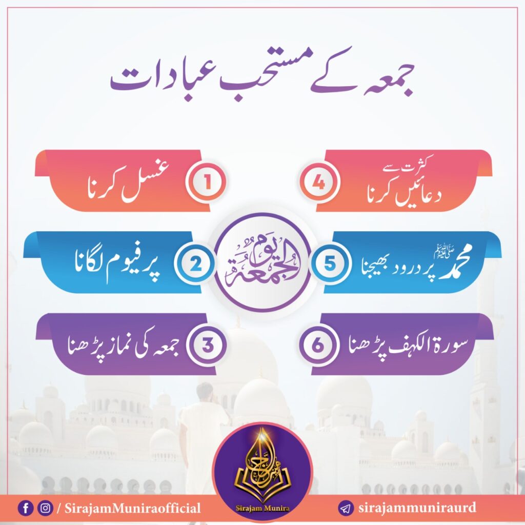 جمعہ کے مستحب عبادا۔